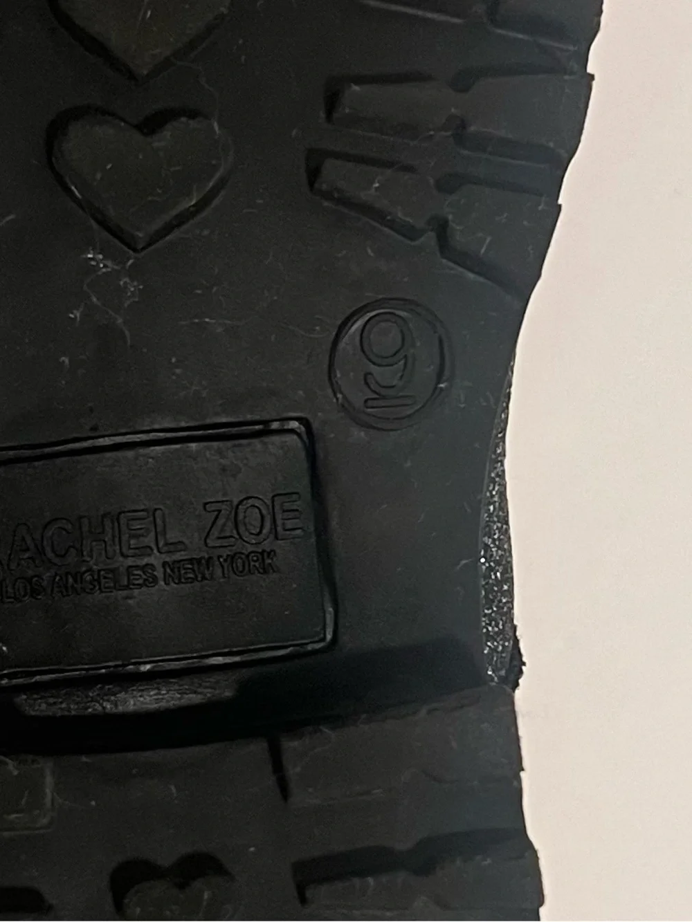 Rachel Zoe Black Glitter Kids Combat Boots